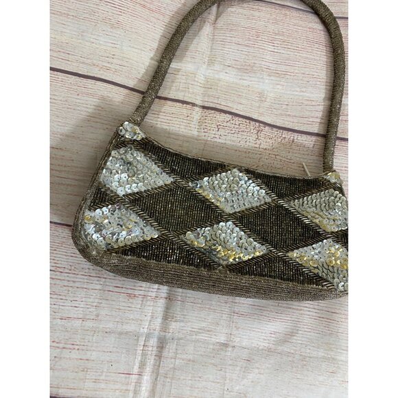 Unbranded Women's Sequin/Beaded Full Zip Closure Hand Bag - OS - Picture 2 of 9